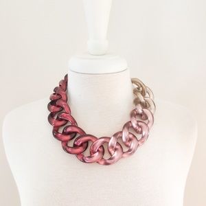 NWT PONO chain link resin necklace